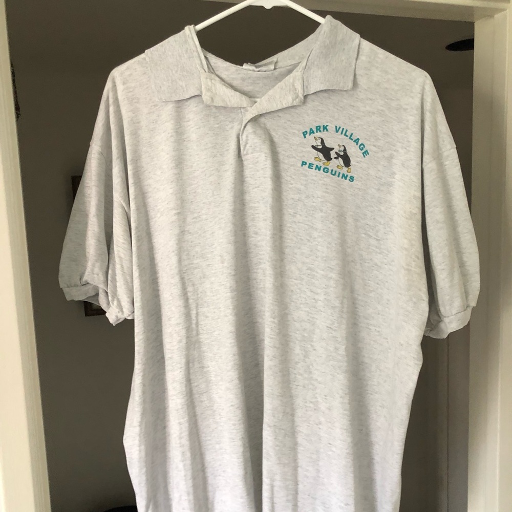 Grey collared shirt